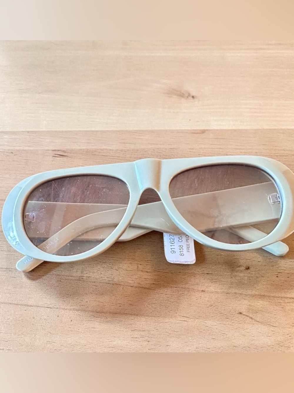 NWT Free People Harley Retro Aviator Oversized Sunglasses in Olive